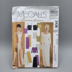 McCalls 3436 Evening Elegance Sewing Pattern Tops Skirts Stole Size 16-20 UNCUT